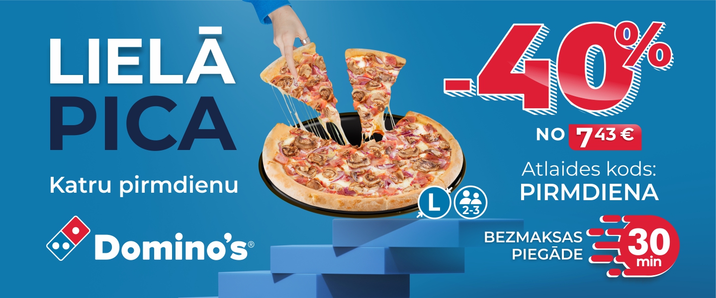 Order pizza in Riga with delivery Domino’s Pizza